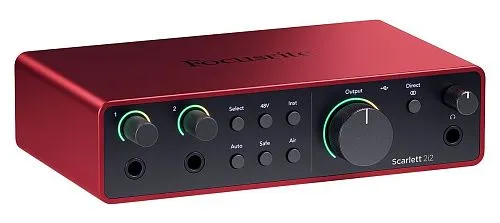 Focusrite Scarlett 2i2 4th Gen Аудио интерфейс USB.